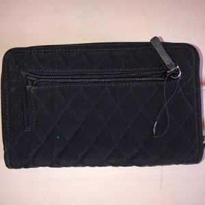 New Vera Bradley Quilted wallet black